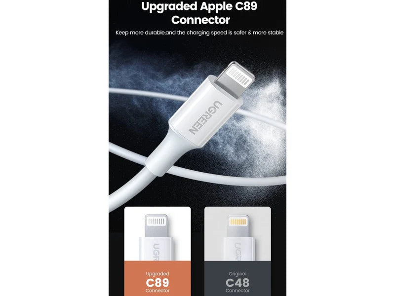 UGREEN Charging and Sync Data Cable USB to Lightning 1m |BK