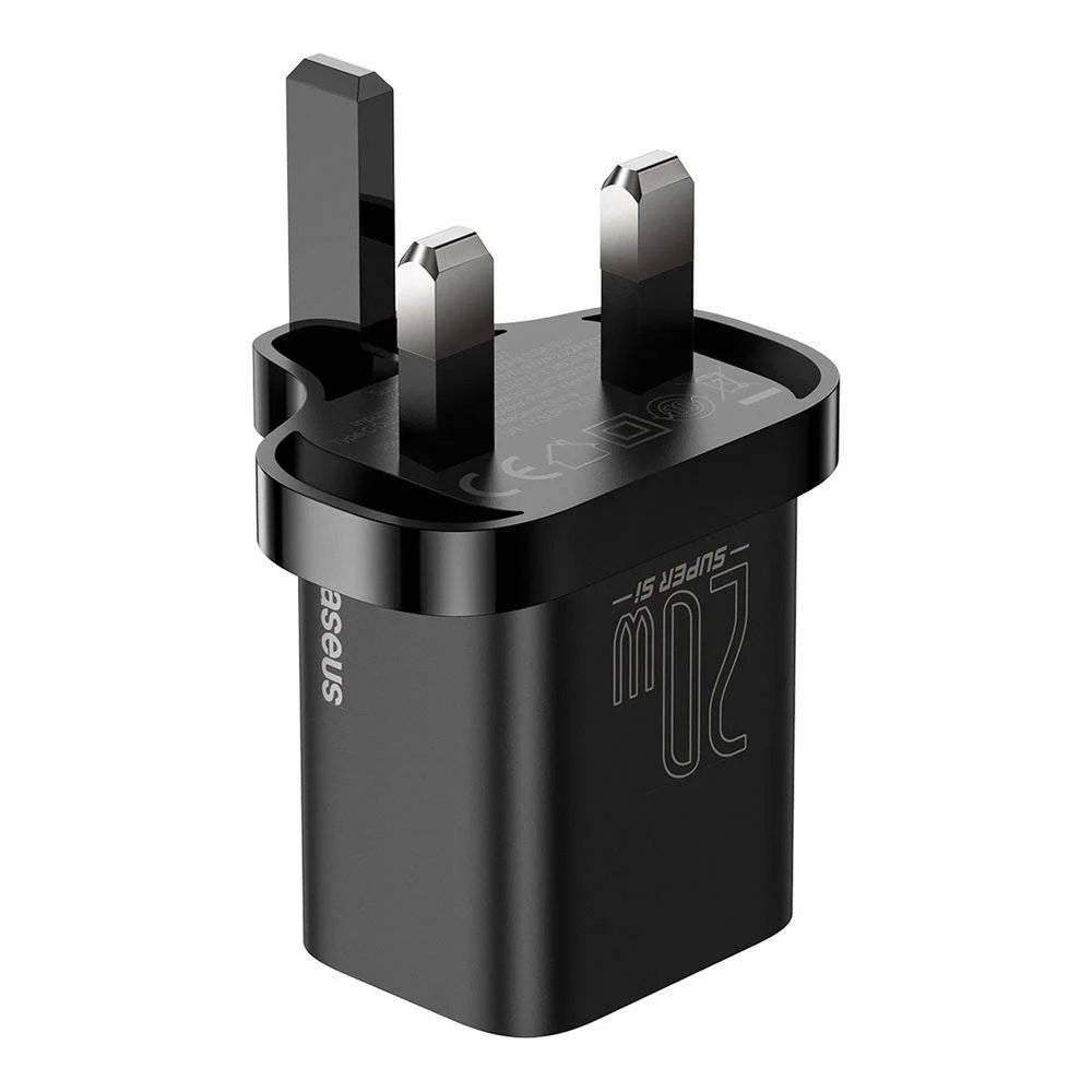 شاحن باسياس سوبر سي السريع 1C 20W المملكة المتحدة باللون الأزرق