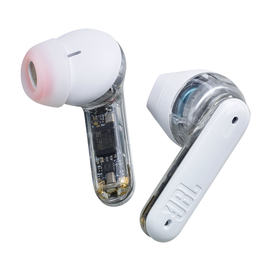 سماعات JBL Tune Flex اللاسلكية بالكامل بتصميم Ghost - أبيض