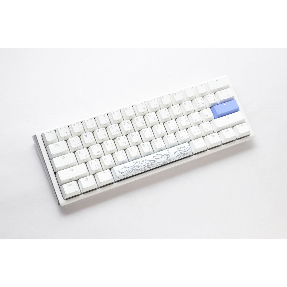 Ducky One 3 Classic Pure White Mini 60% Cherry Red Key Arabic