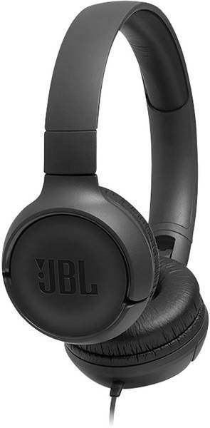 JBL TUNE 500 ON-EAR HEADPHONES BLACK