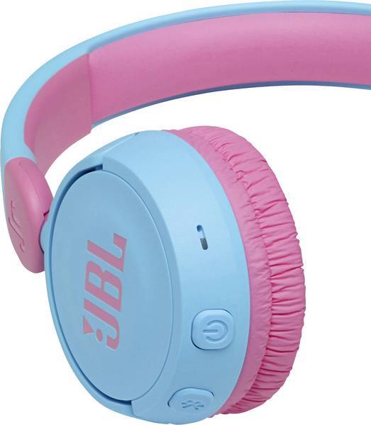 JBL JR310BT Kids wireless on-ear headphones reduced volume for safe listening Blue