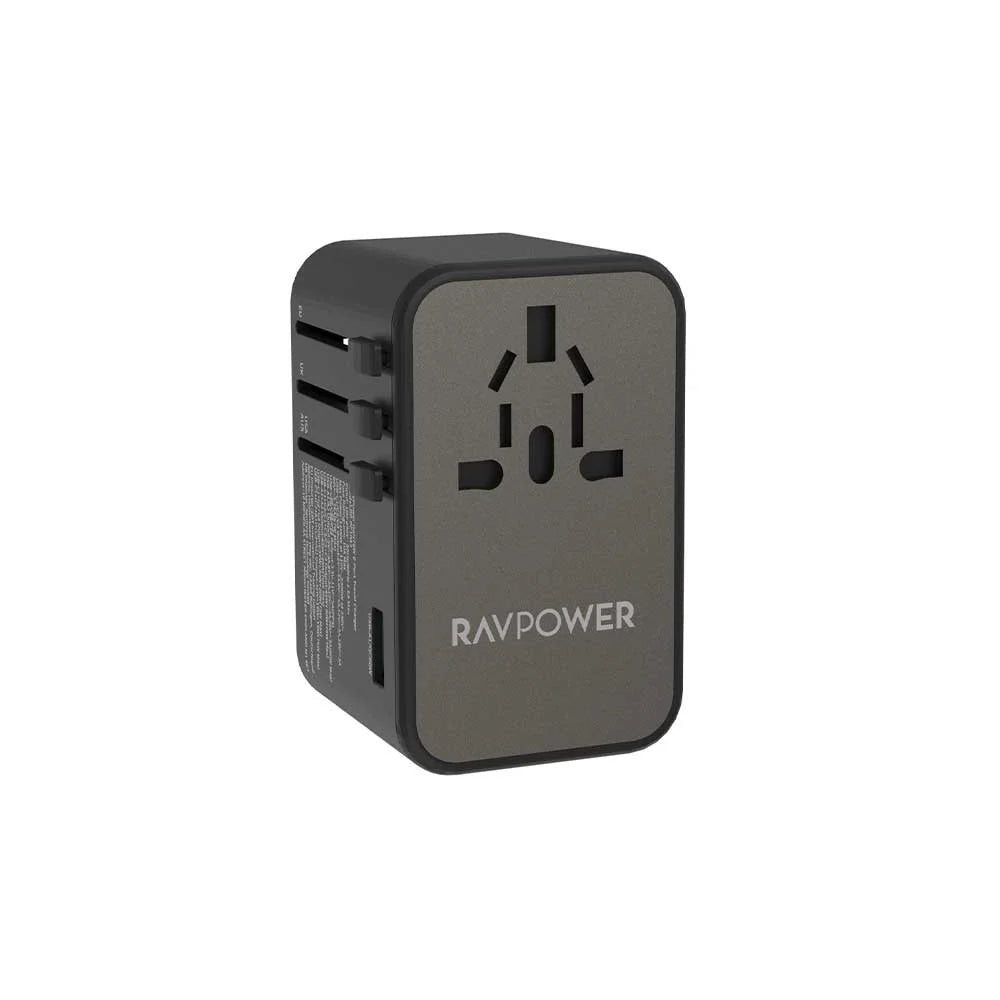 RP-PC1043 PD GaN 75W 4-Port Travel Charger Offline Black