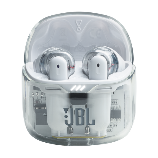 سماعات JBL Tune Flex اللاسلكية بالكامل بتصميم Ghost - أبيض