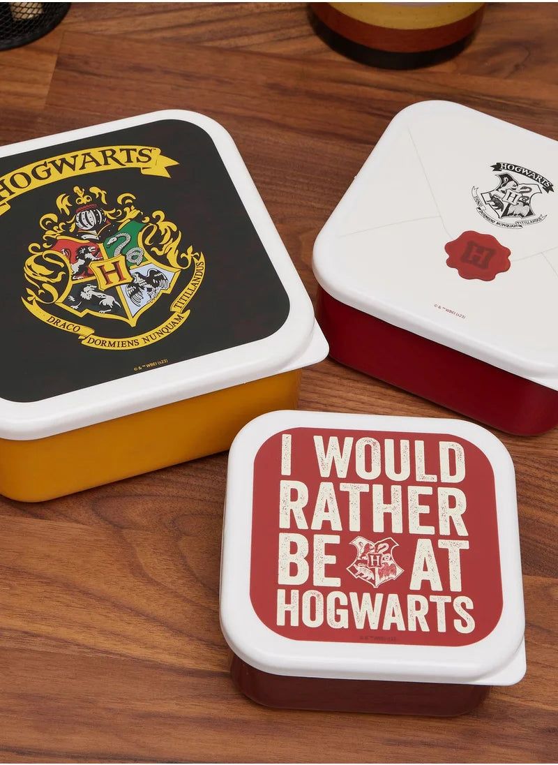Halfmoon Bay Snack Boxes Set Of 3 Harry Potter Hogwarts