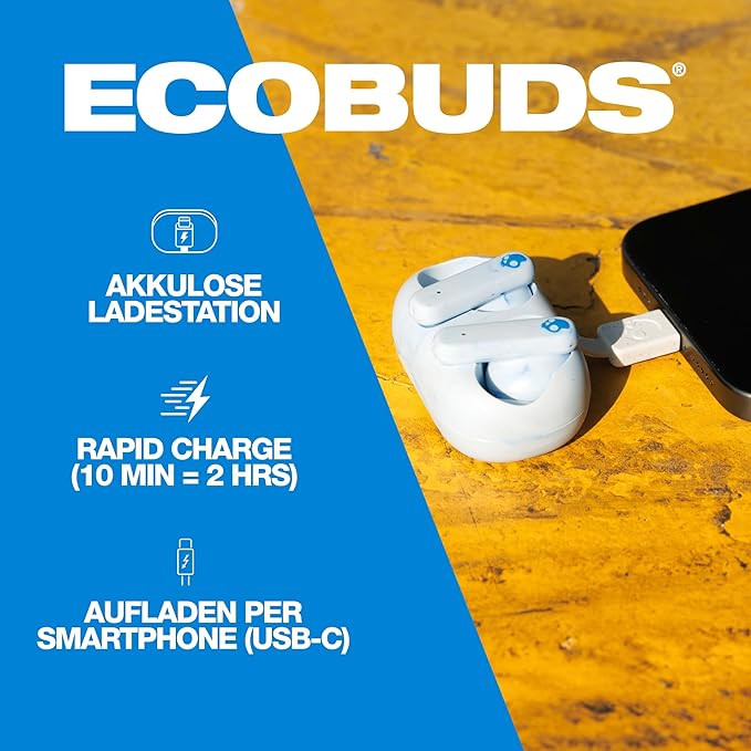 SKULLCANDY ECOBUDS TRUE WIRELESS IN-EAR-GLACIER