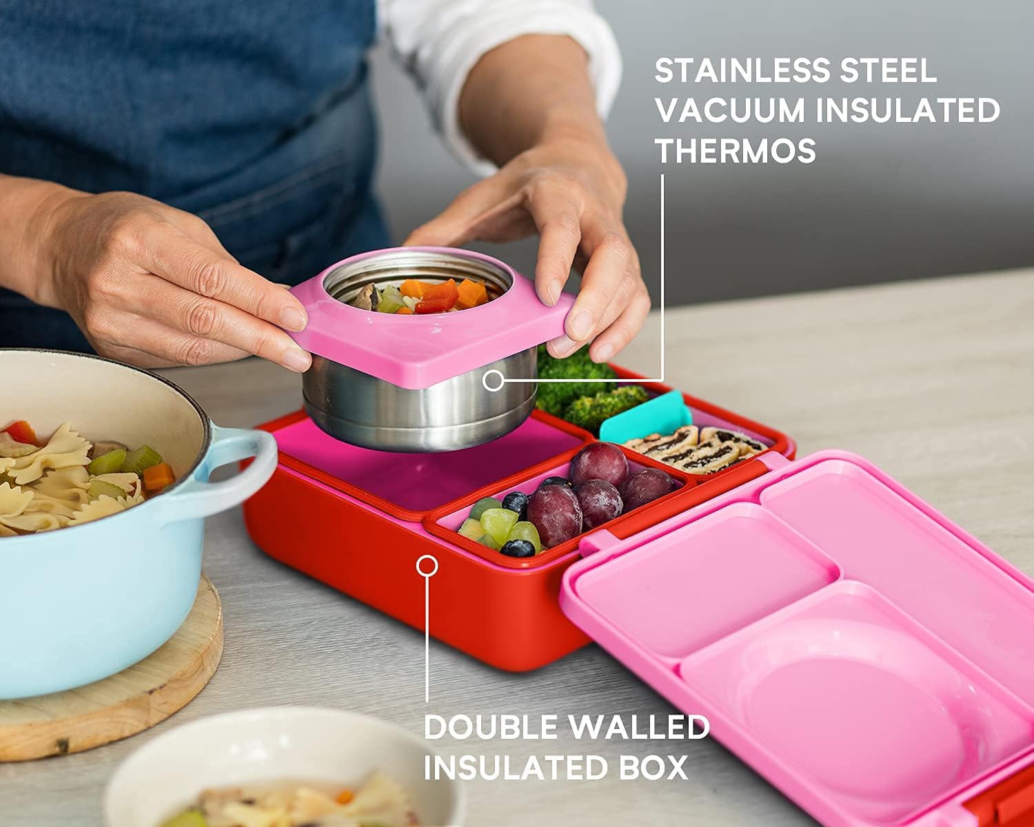 Omiebox Thermos 250ML Pink Berry