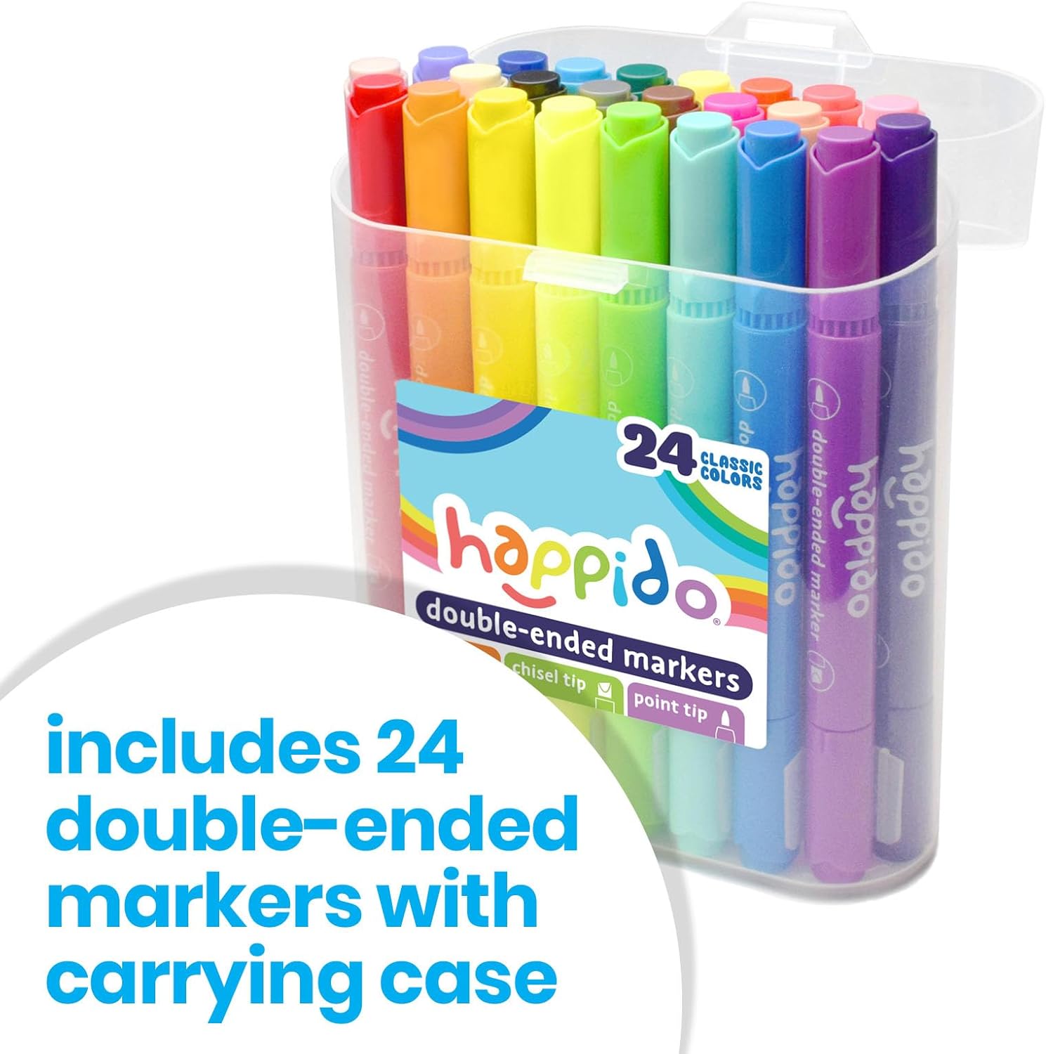 Ooly Happido: Double Ended Markers 24 Colors