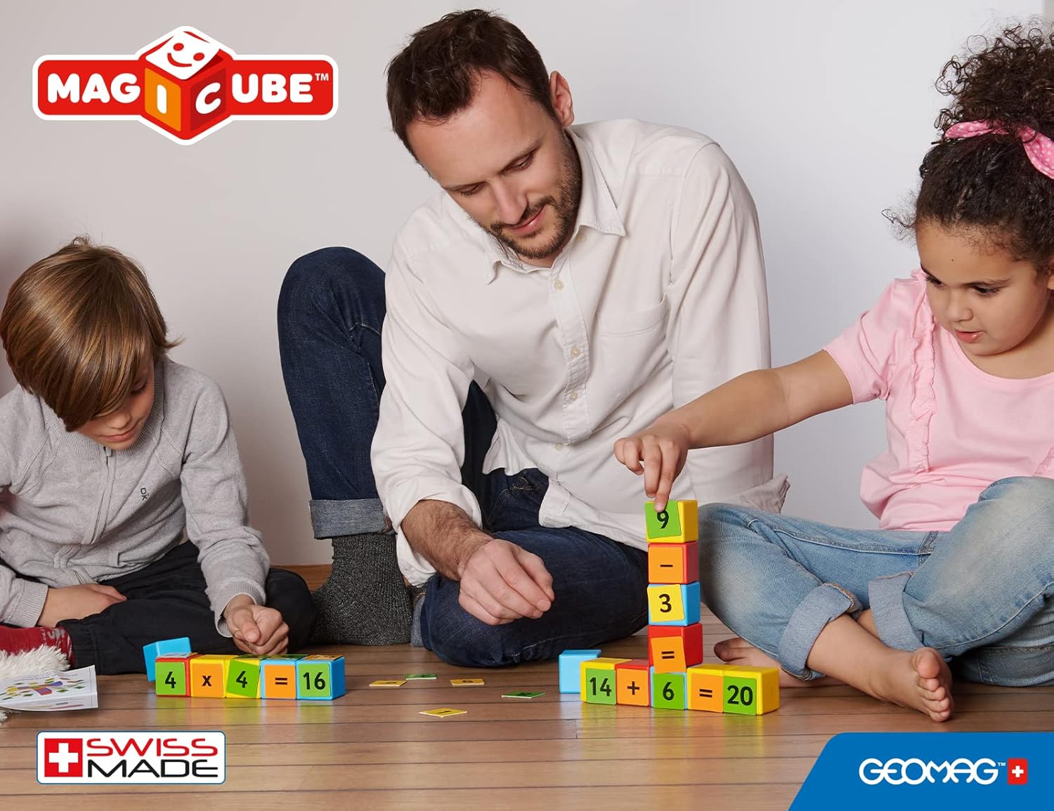 Geomag Magicube Math Building Recycled Clips 61 Pcs