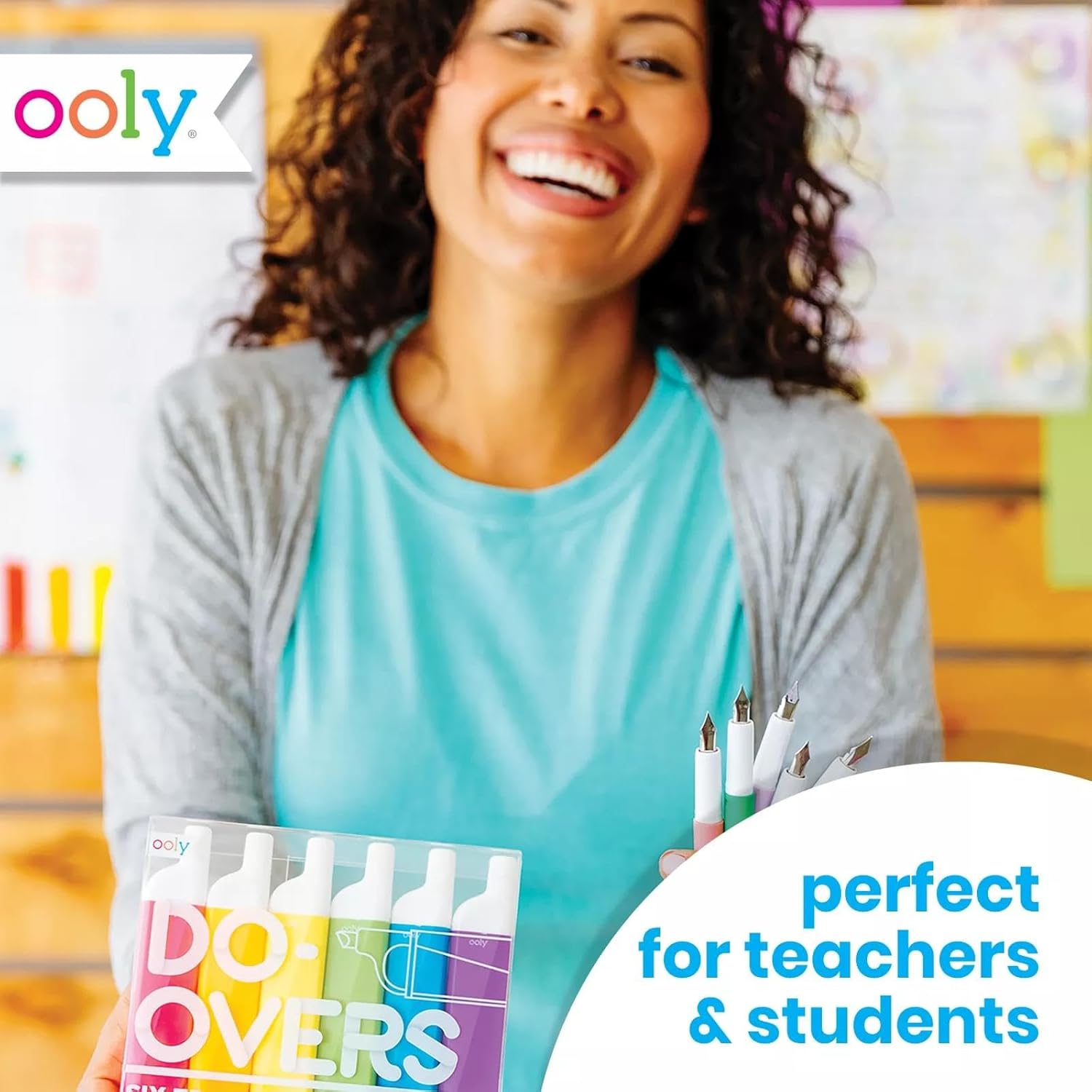 Ooly Do Overs Erasable Highlighters Set Of 6