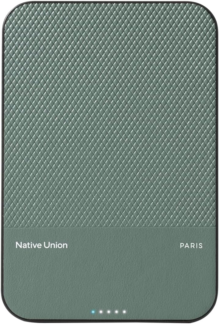 بنك طاقة مغناطيسي Native Union 5000 مللي أمبير - أخضر سليت