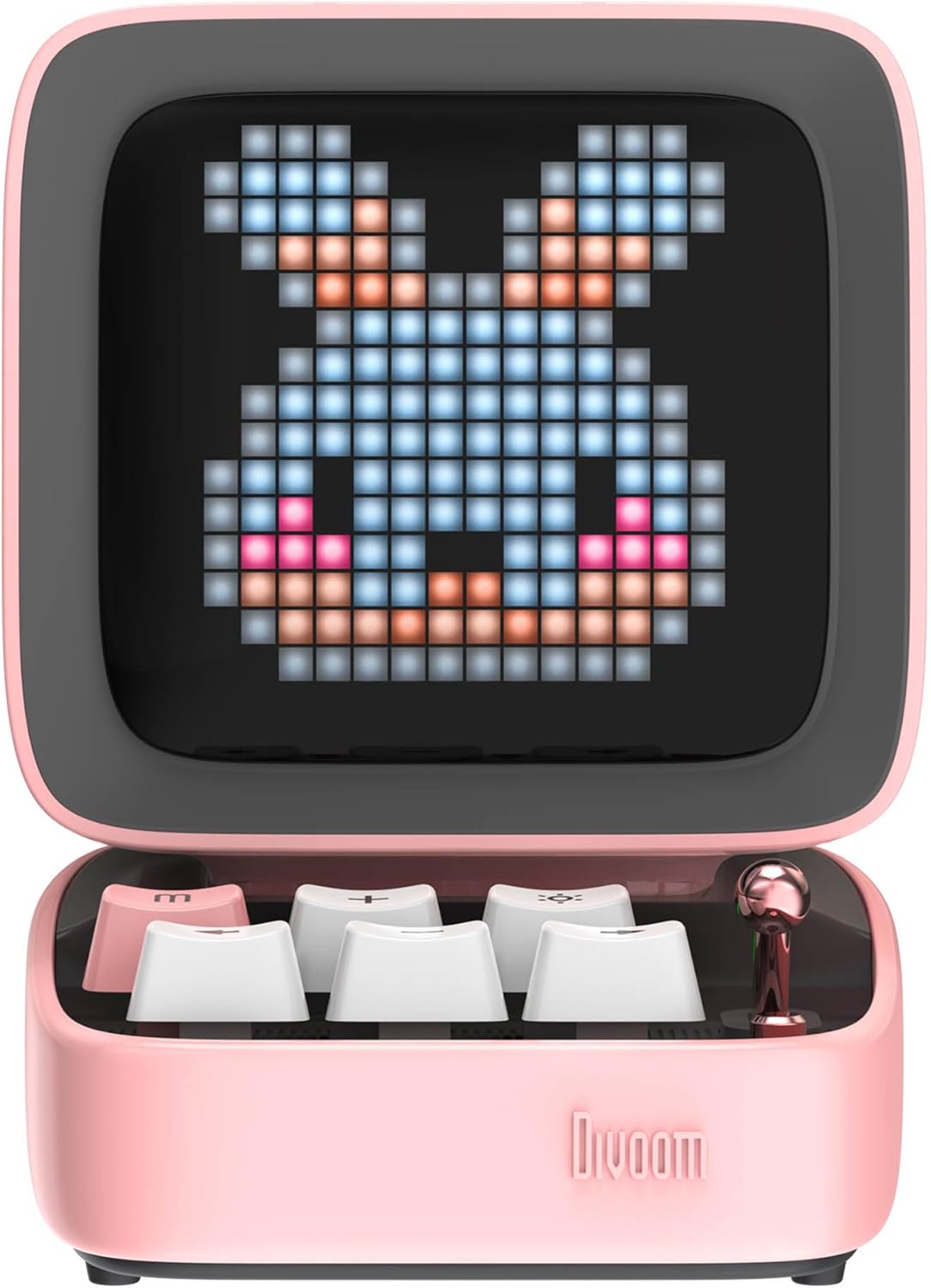 Divoom DitooMic Bluetooth Speaker Microphone Karaoke Function - Pink