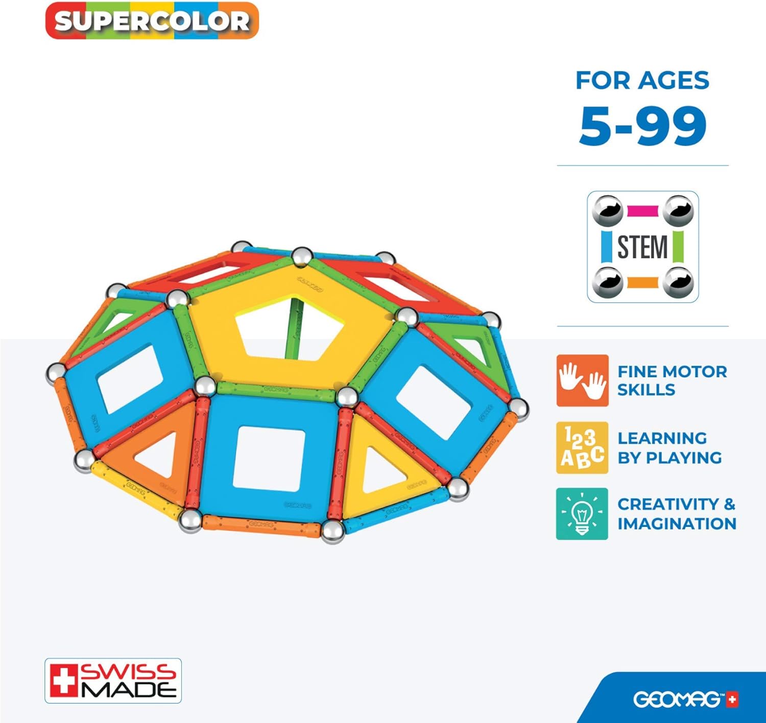 Geomag Supercolor Panels Recycled  78 Pcs