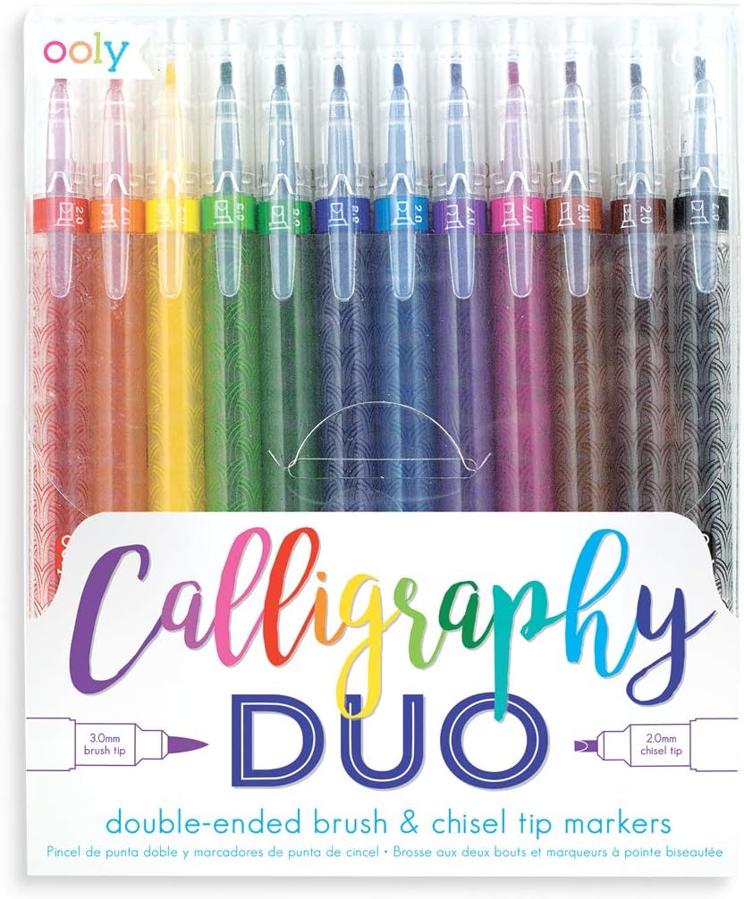 Ooly Calligraphy Duo Double Ended Markers Set Of 12