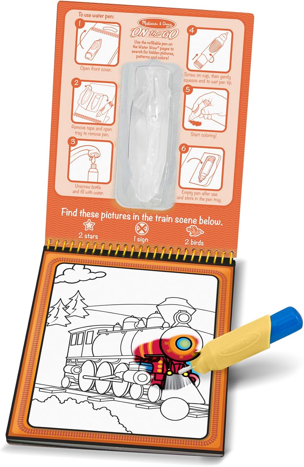 Melissa & Doug On the Go Water Wow! Reusable Water-Reveal Activity Pad - Vehicles