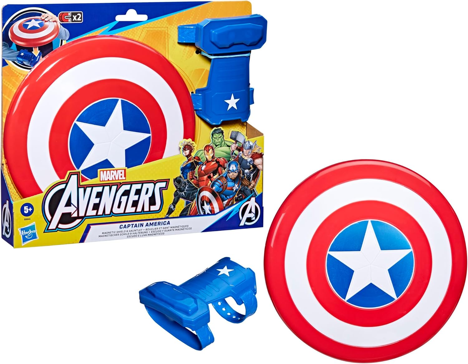 Marvel Avengers Captain America Magnetic Shield and Gauntlet