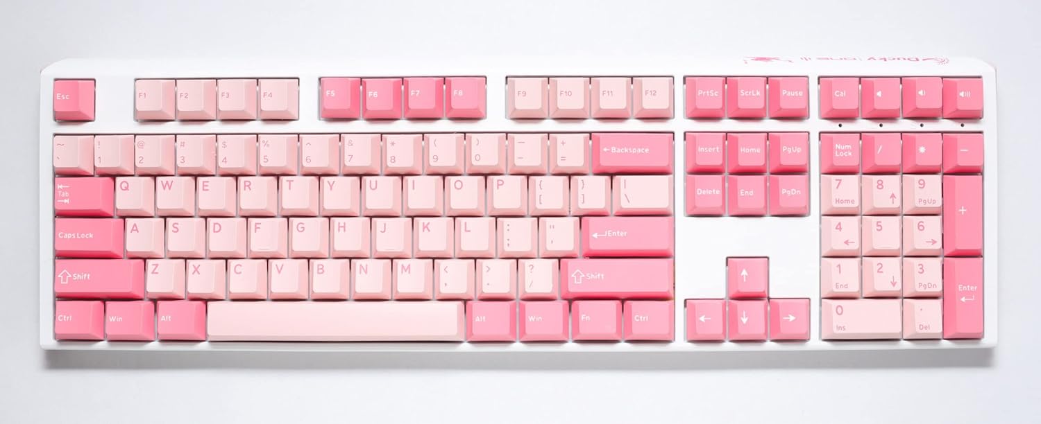 Ducky One 3 جوسامر بينك فول سايز 100% مفتاح شيري بلو - أمريكي