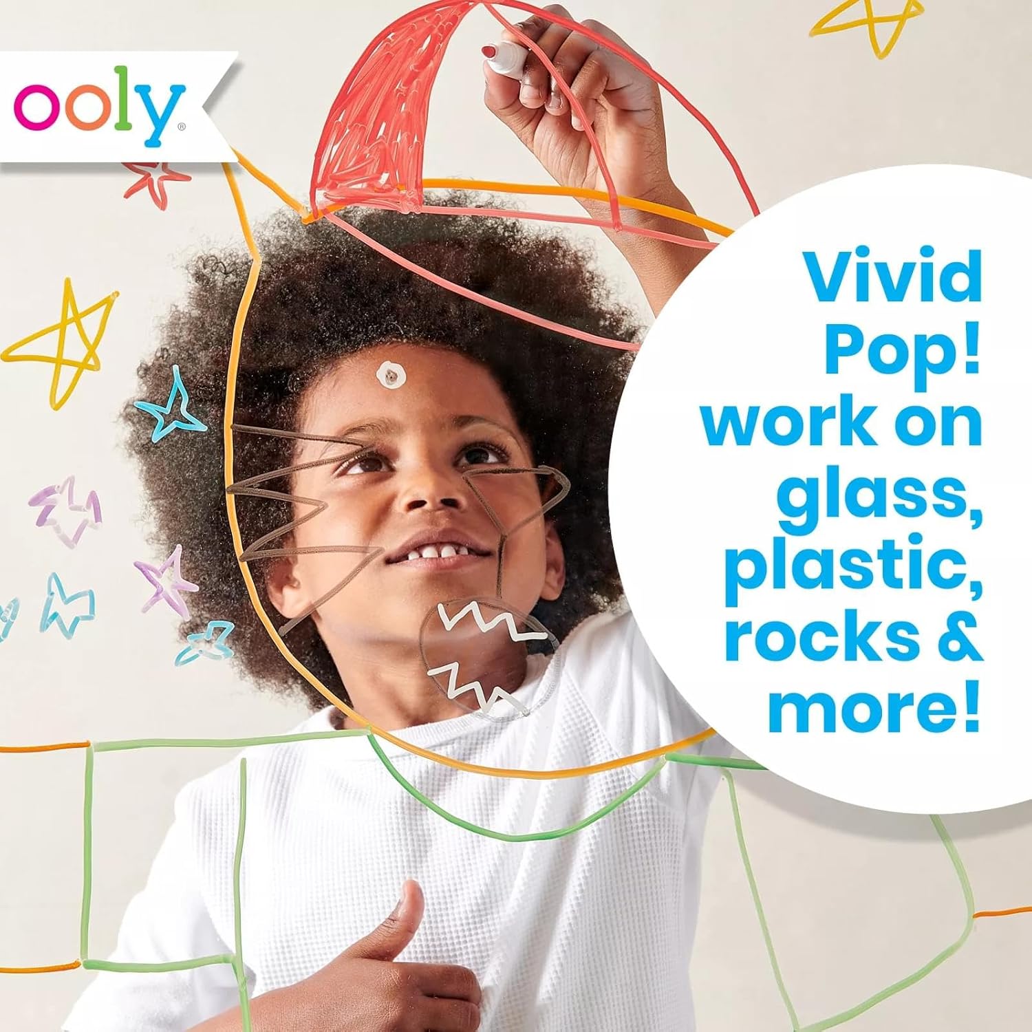 Ooly Vivid Pop Water Based Paint Markers: Classic Set Of 8