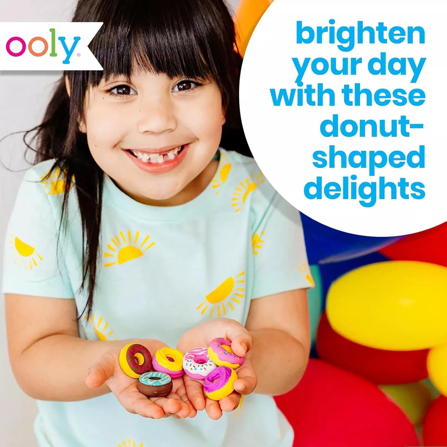 Ooly Dainty Donuts Scented Erasers Set Of 6