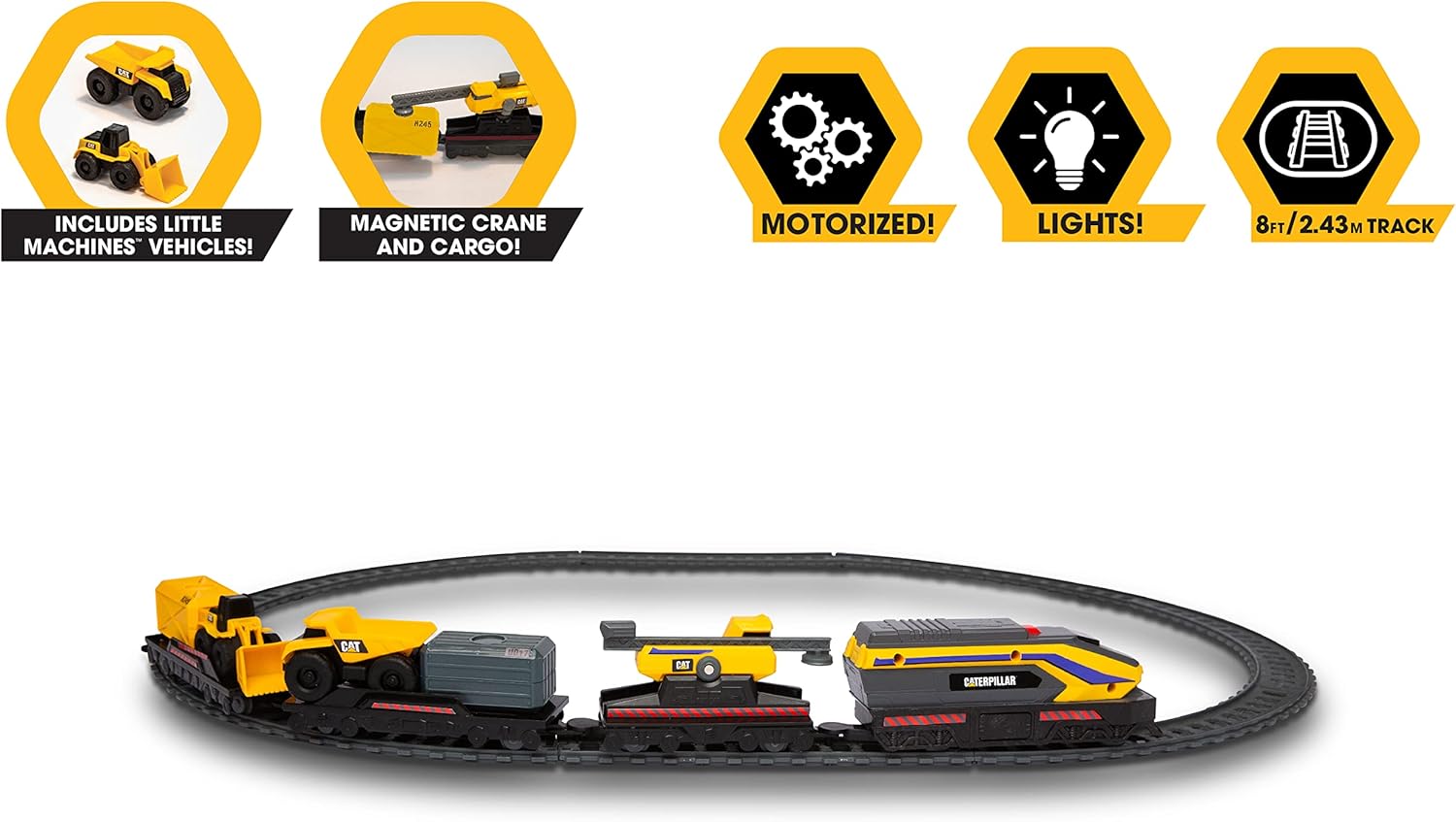 Cat Little Machine Power Truck Train Set