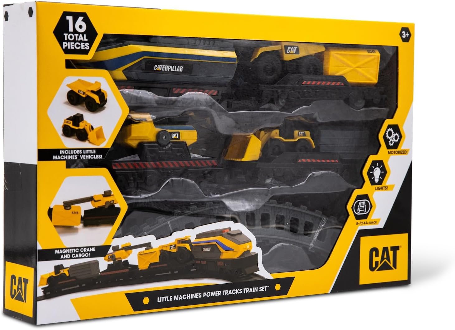 Cat Little Machine Power Truck Train Set