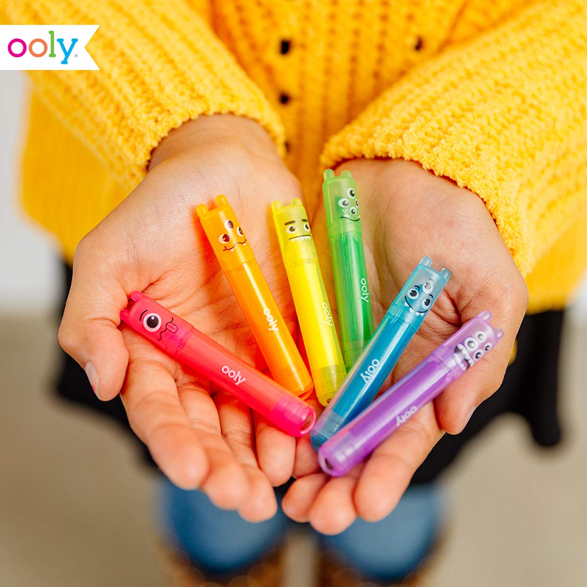 Ooly Mini Monster Scented Highlighters Set Of 6 Display Of 2