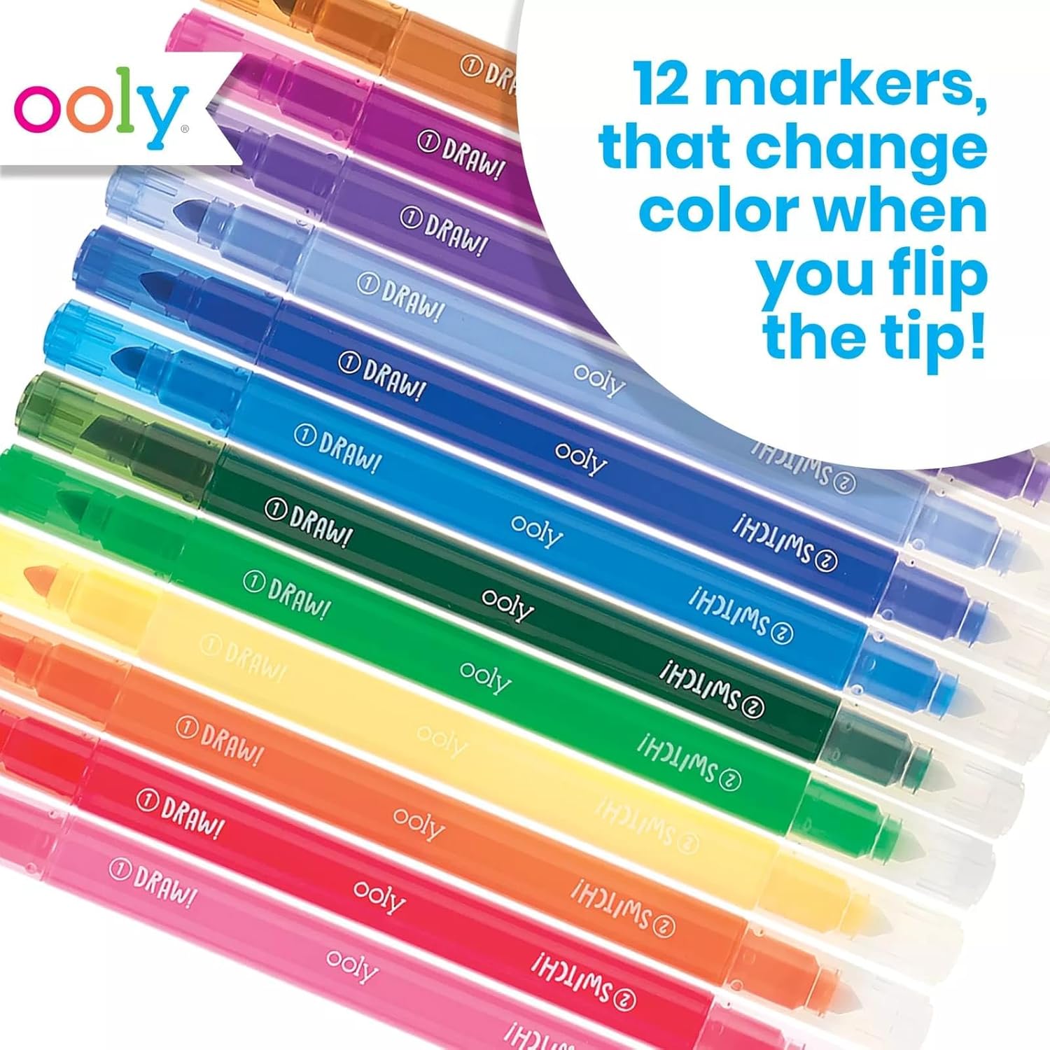 Ooly Switch Eroo Color Changing Markers Set Of 12