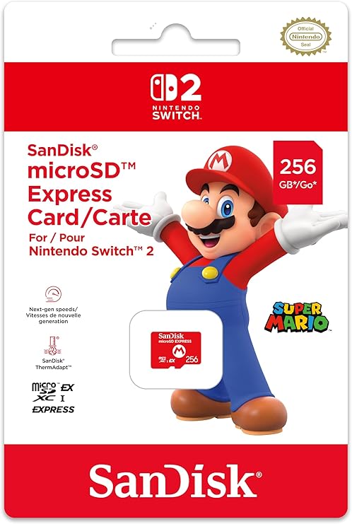 Nintendo Switch 2 Sandisk microSD Express Card 256 GB