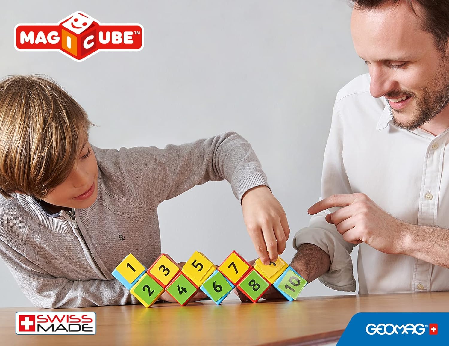Geomag Magicube Math Building Recycled Clips 55 Pcs