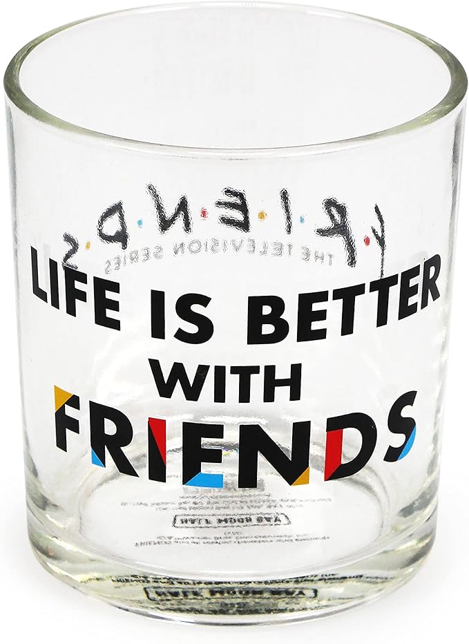 Halfmoon Bay Glass Tumbler Boxed 300Ml Friends Life Is Better