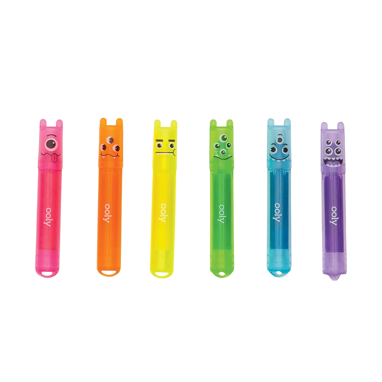 Ooly Mini Monster Scented Highlighters Set Of 6 Display Of 2