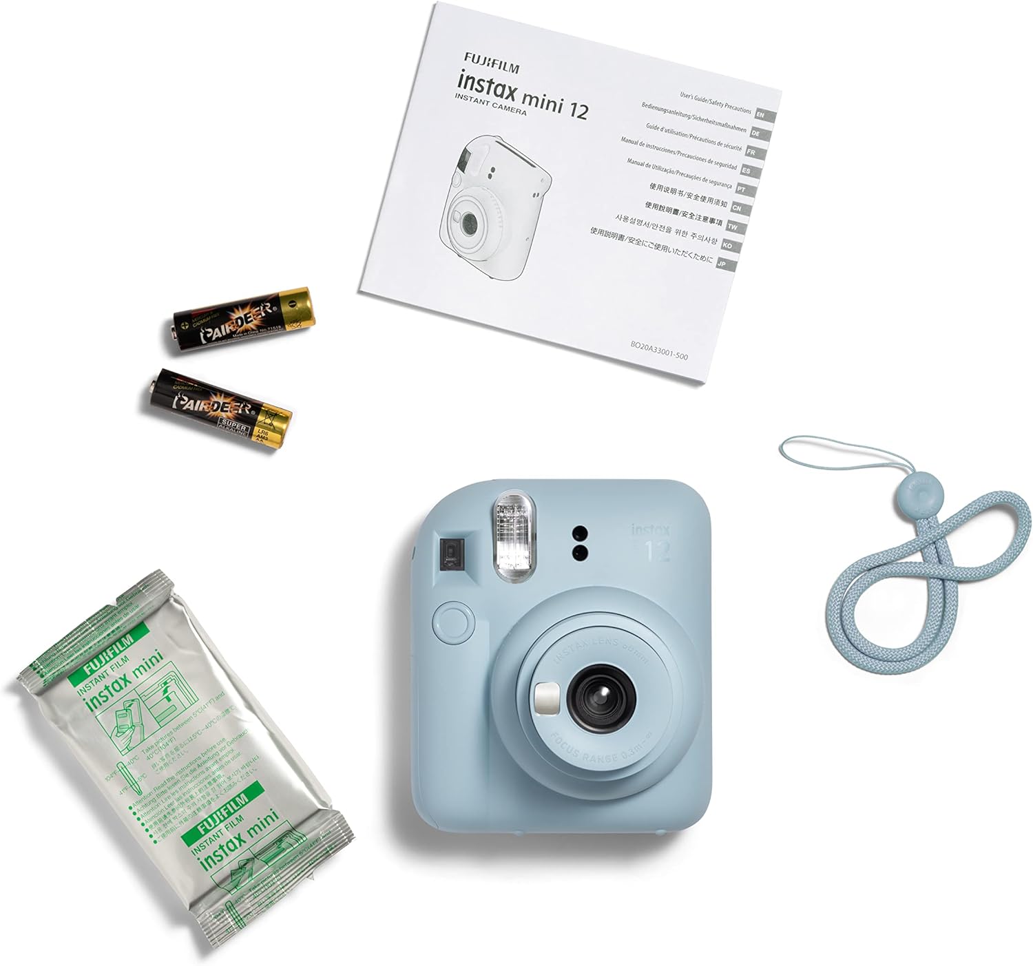 علبة هدايا Instax Mini 12 (أزرق باستيلي)