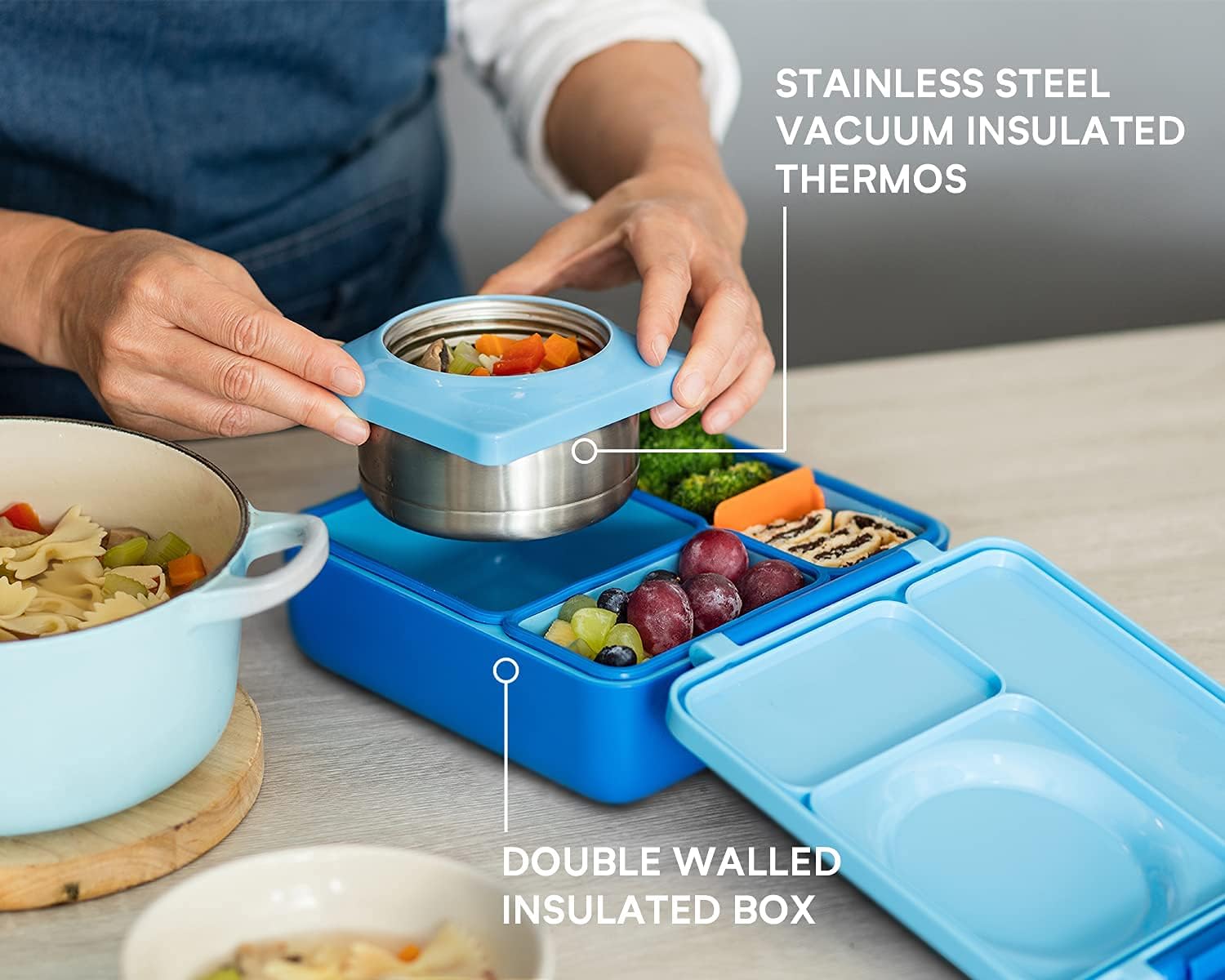 Omiebox Thermos 250ML Blue Sky