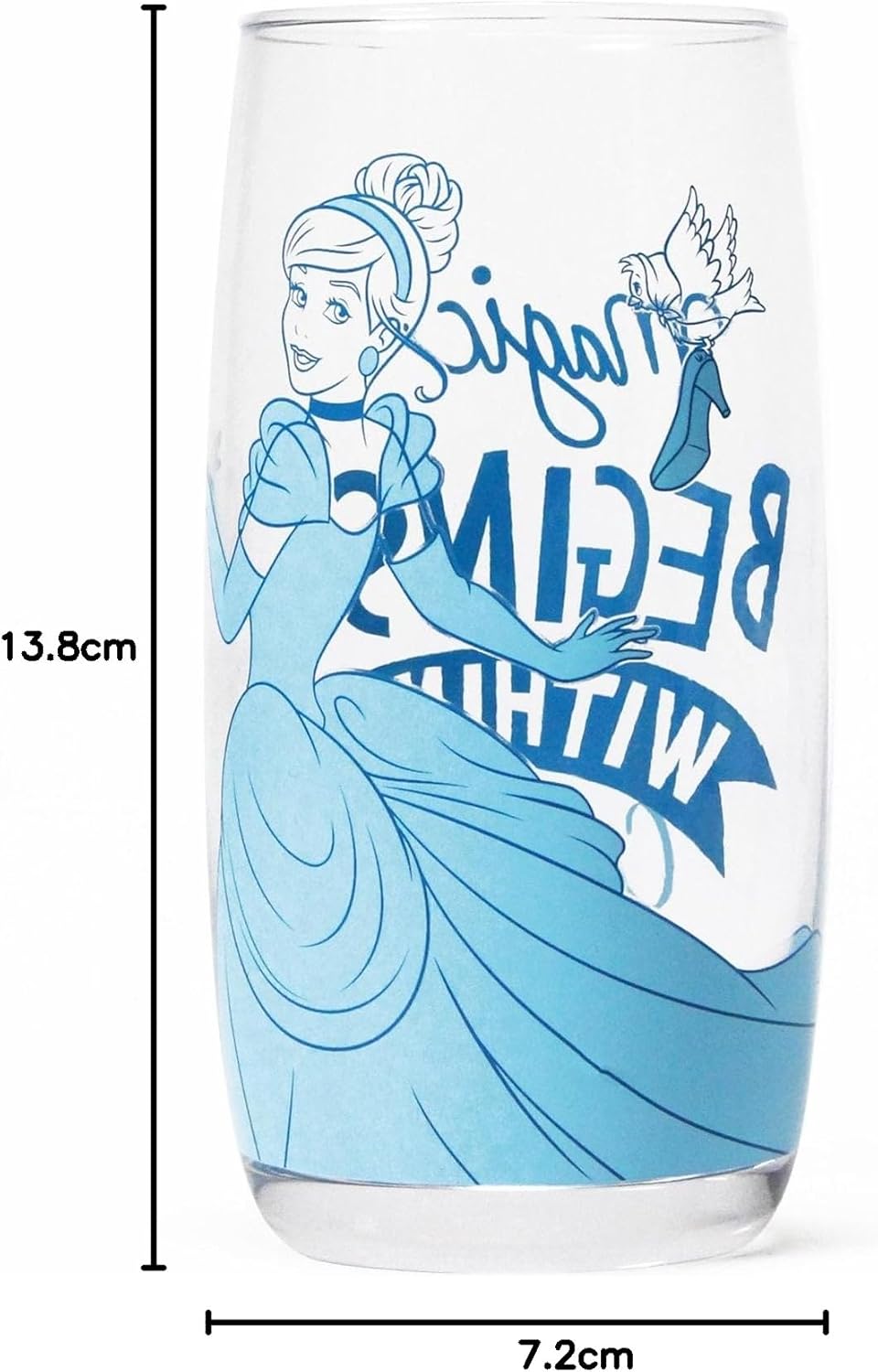 Halfmoon Bay Glass Boxed 450Ml Disney Cinderella