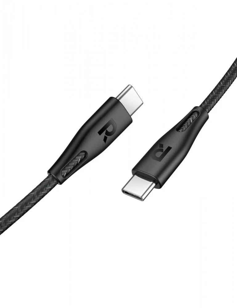 RAVPower RP-CB1035 100W 1.5m Nylon USB-C to USB-C Cable BLK