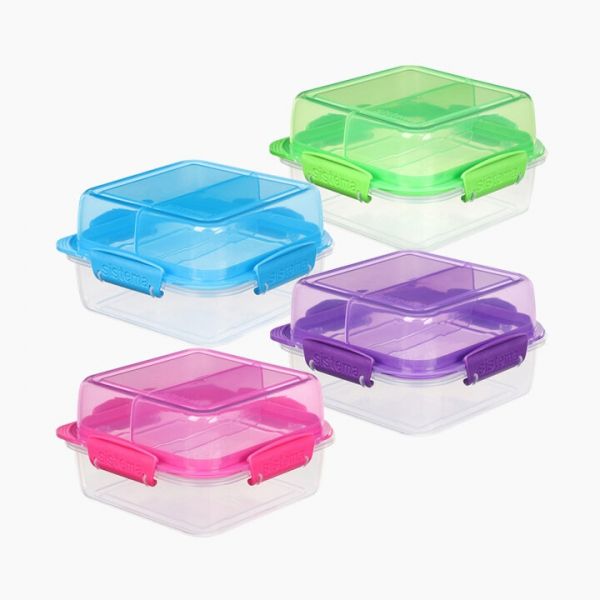 Sistema Klip It To Go Stack Lunch Container Square 1.24 Ltr