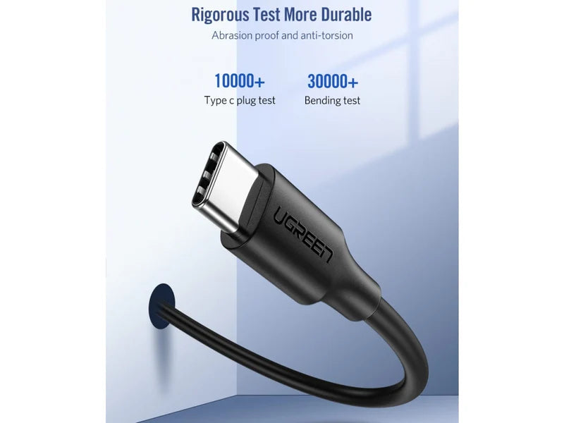 كابل شحن ونقل بيانات UGREEN (USB-C إلى USB-C) بطول 1 متر | أسود