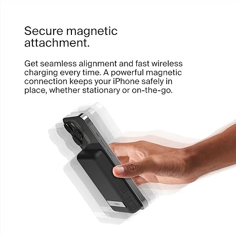 BELKIN POWERBANK 5K MAGNETIC WIRELESS KICK STAND BLACK