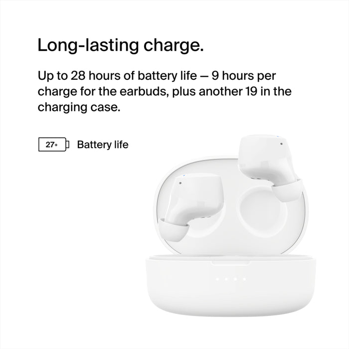 BELKIN - AUDIO -TRUE WIRELESS - SOUNDFORM BOLT - WHITE