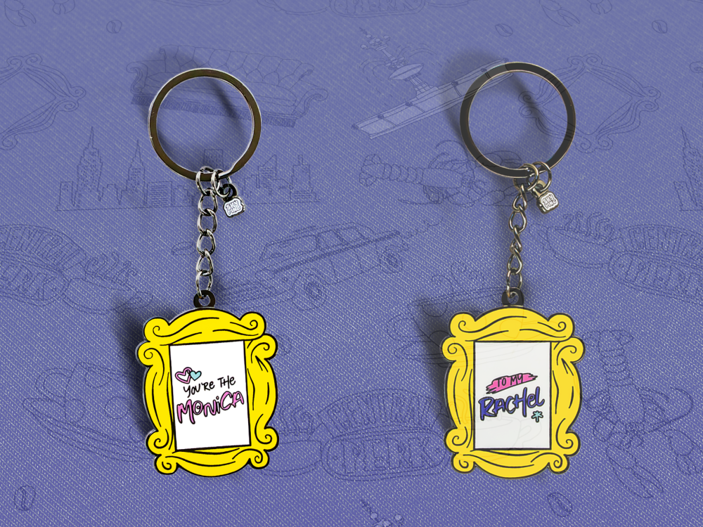 Freinds  Twin Monica And Rachel Keyring