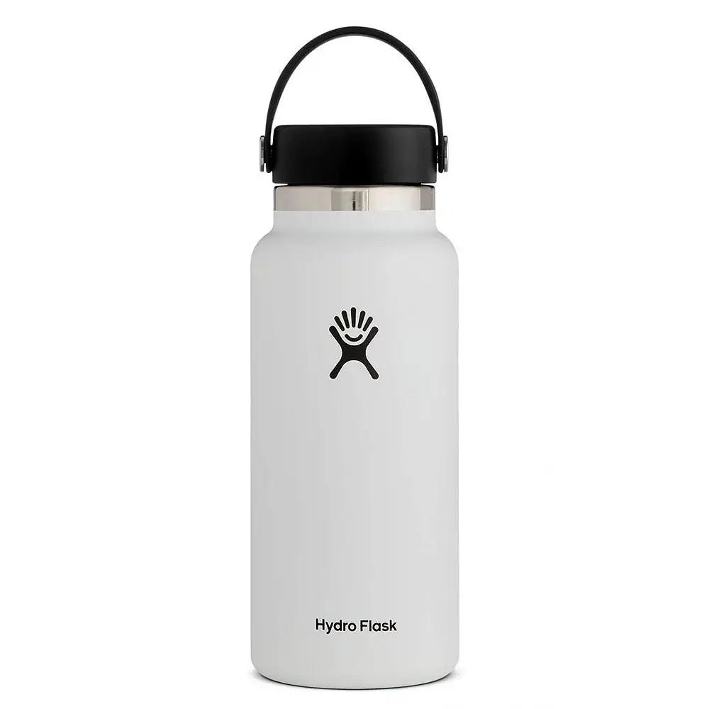 Vacuum Bottle 1.2L White Wd Mouth