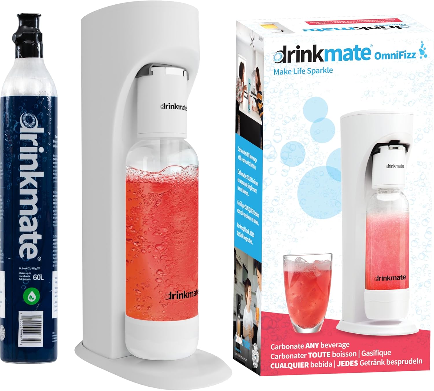 Drinkmate Machine Kit With Fizz Infuser White