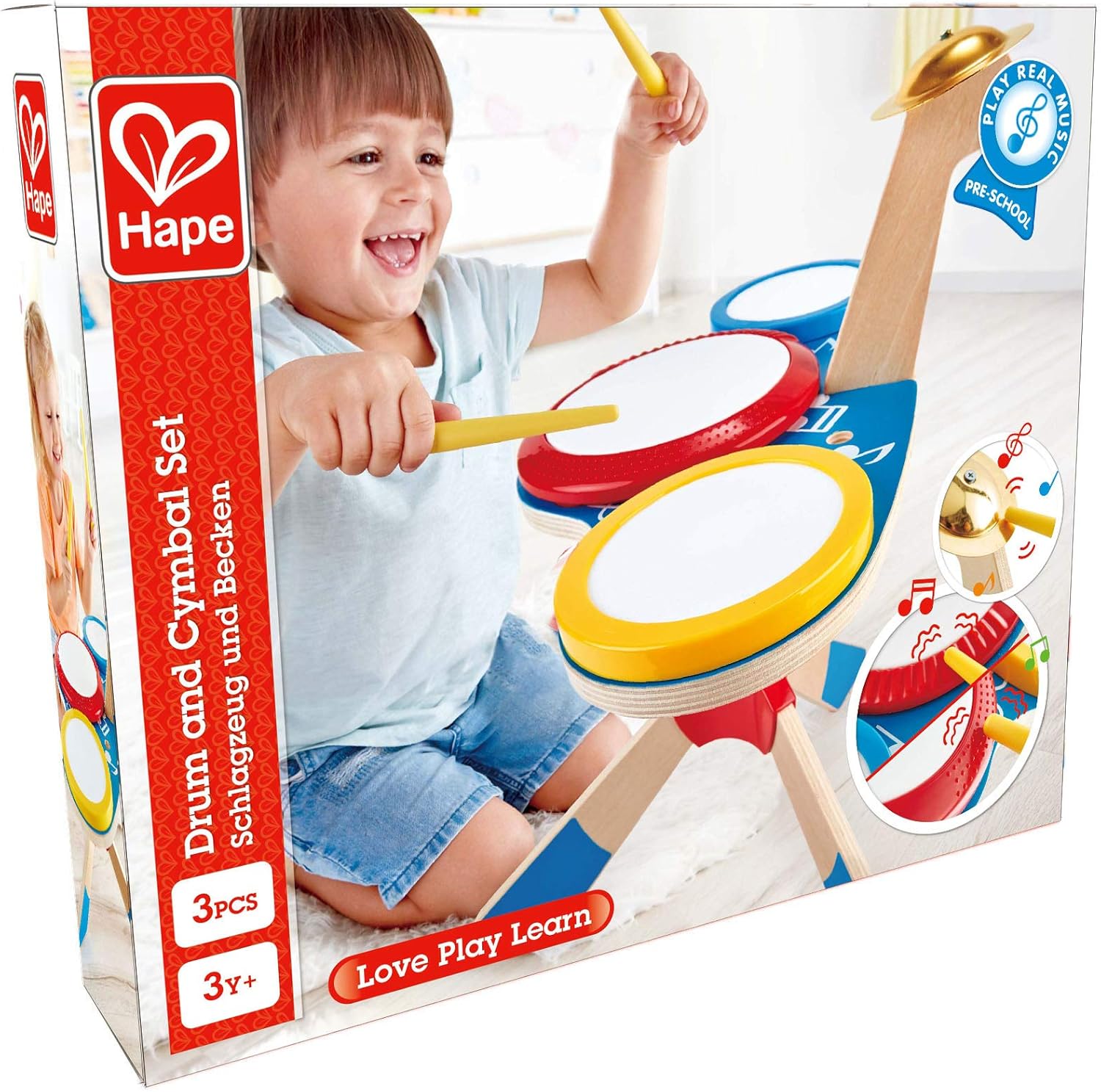Hape - Drum And Cymbal Set