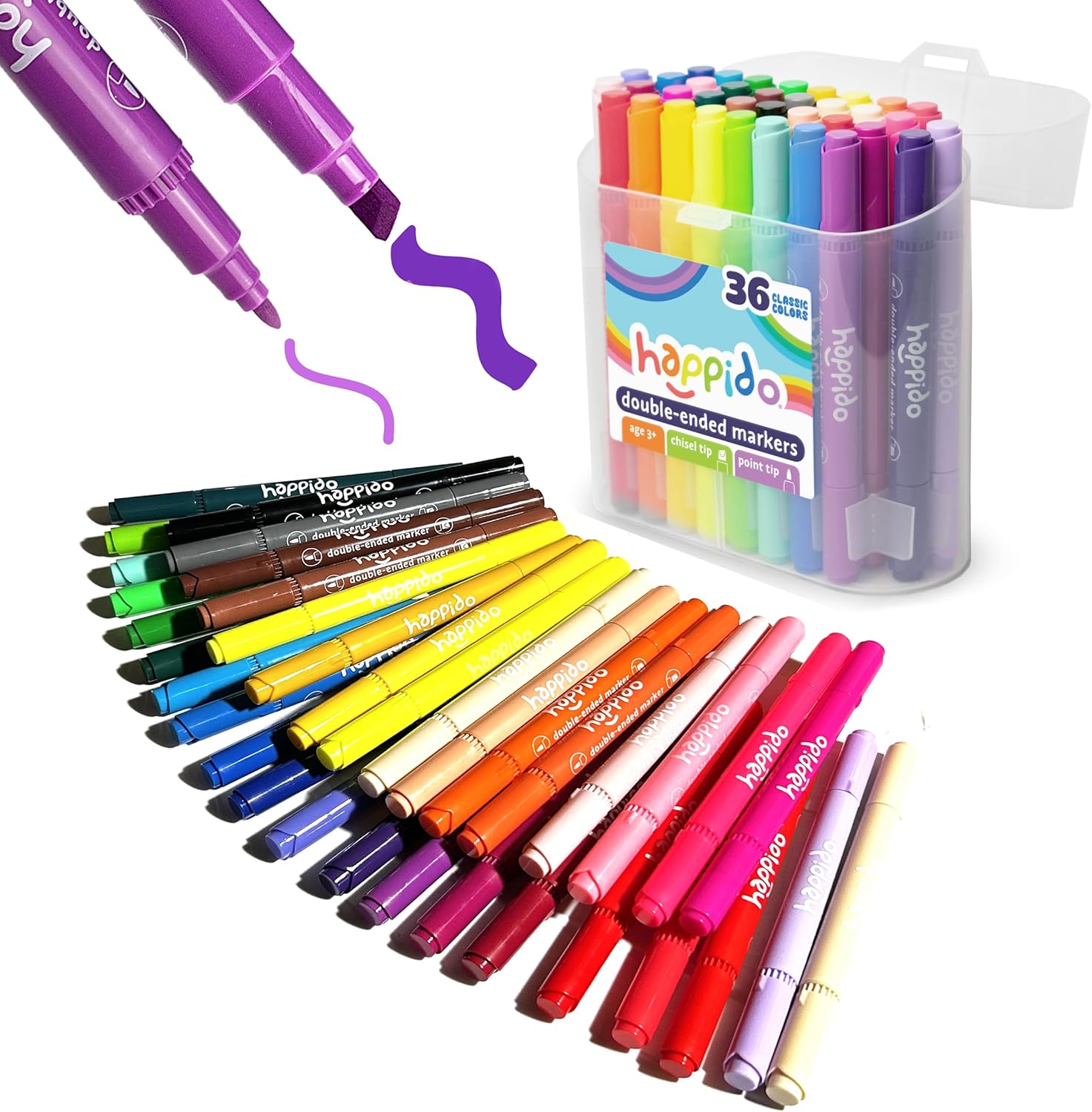 Ooly Happido: Double Ended Markers 36 Colors