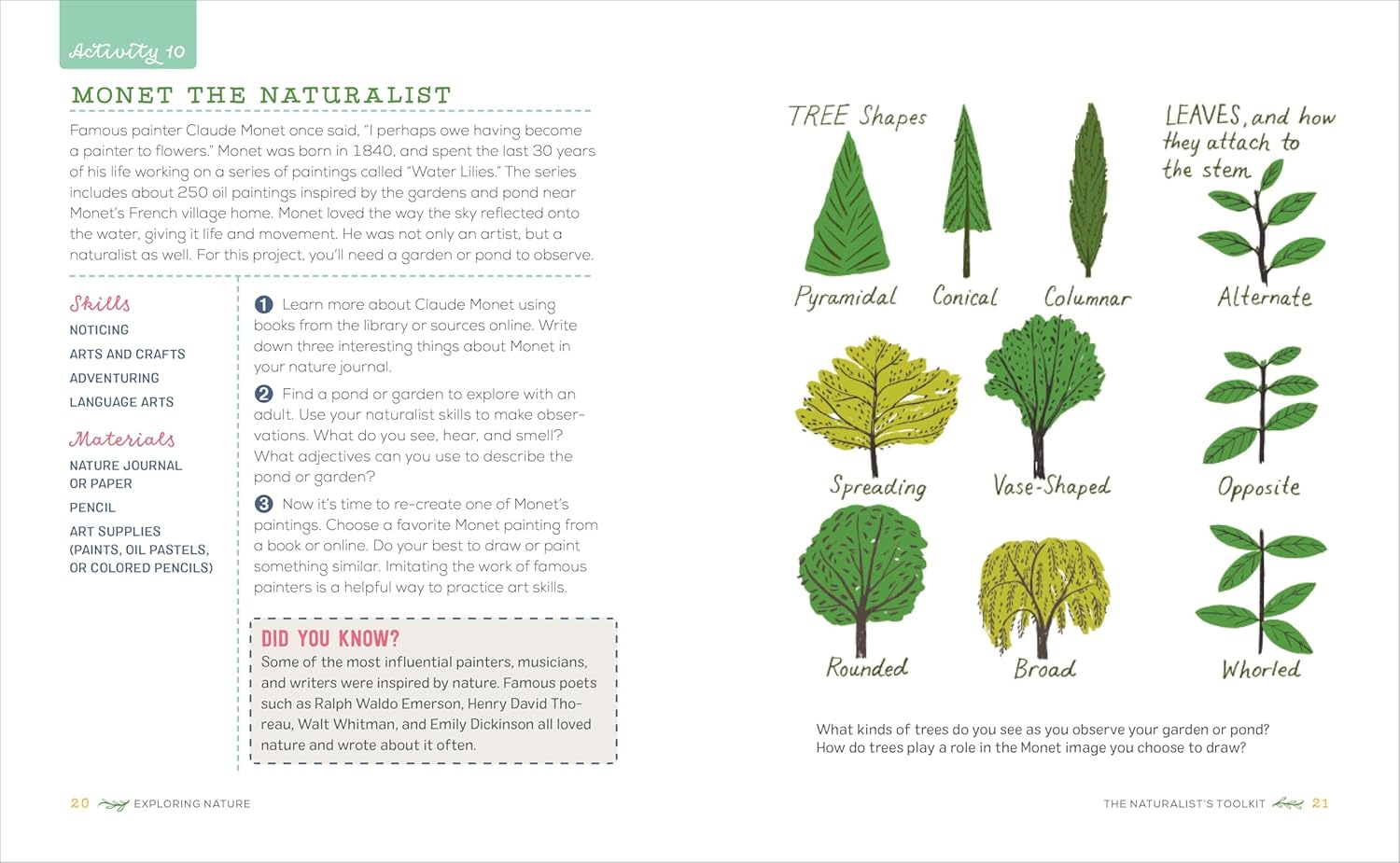 Exploring Nature Activity Book For Kids 50 Creative Projects To Spark Curiosityhe Outdoors