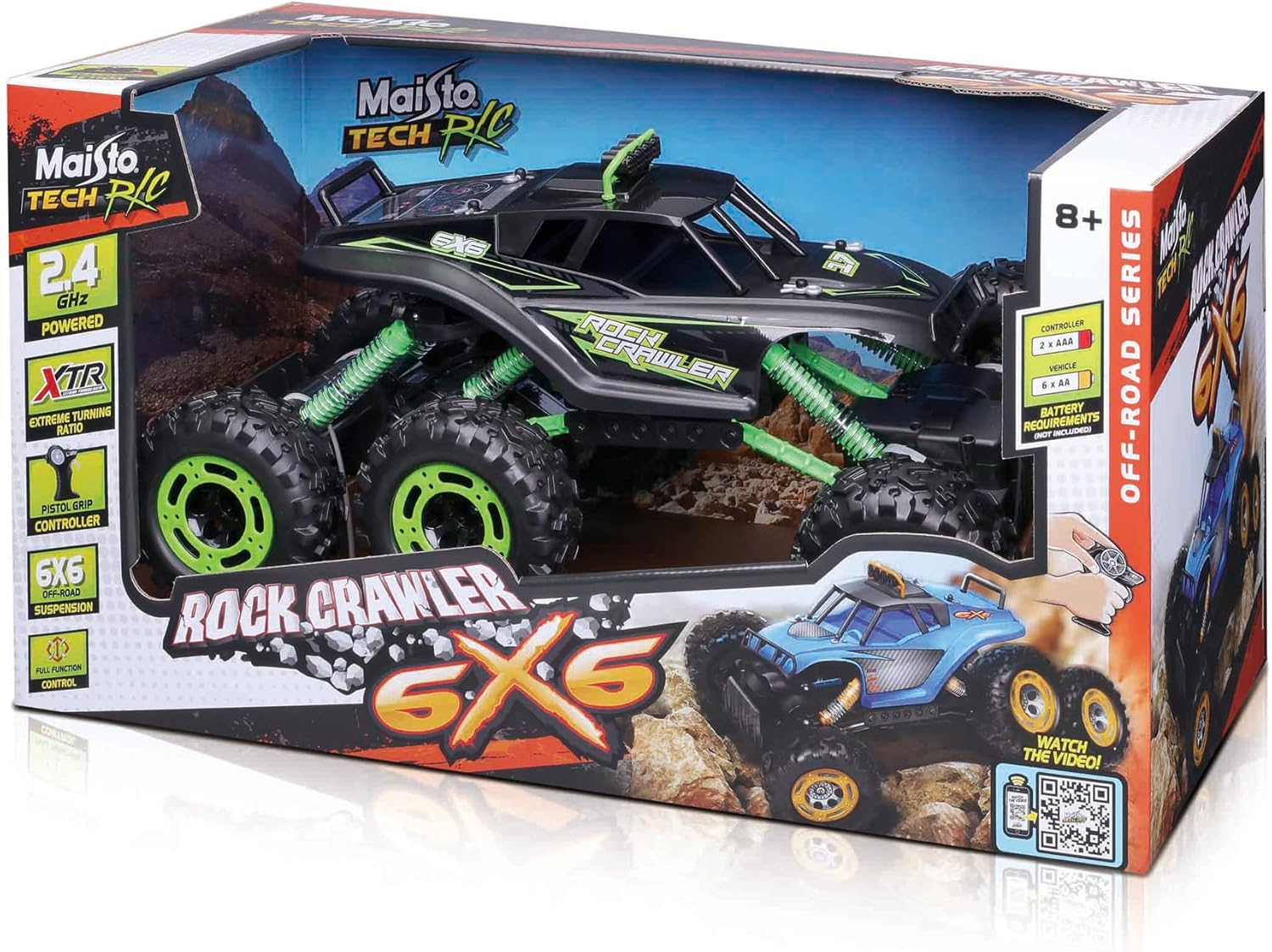 مايتسو تيك - سيارة تحكم عن بعد Rock Crawler 6X6 - 2.4 غيغاهرتز (بدون بطاريات)