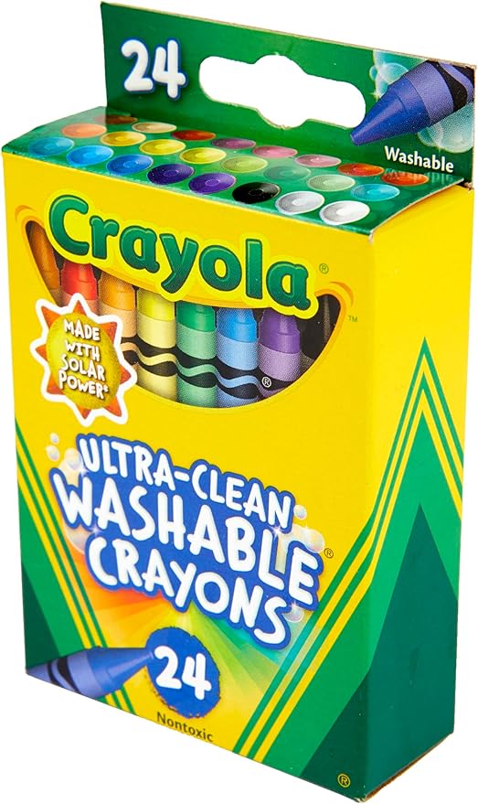 Crayola Ultra Clean Washable Crayons 24 Pcs