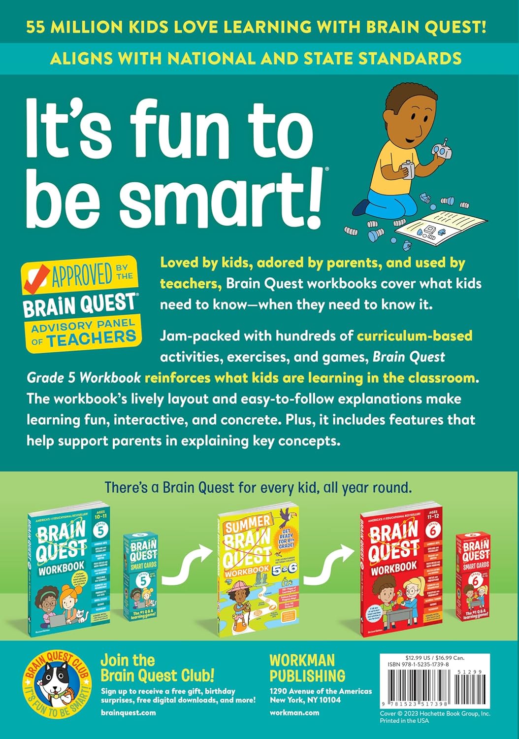 Brain Quest Workbook: 5Th Grade (Revised Edition)