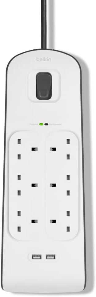 BELKIN SURGE PROTECTOR KSA VERSION 6 OUTPUTS 2M - 2 USB A