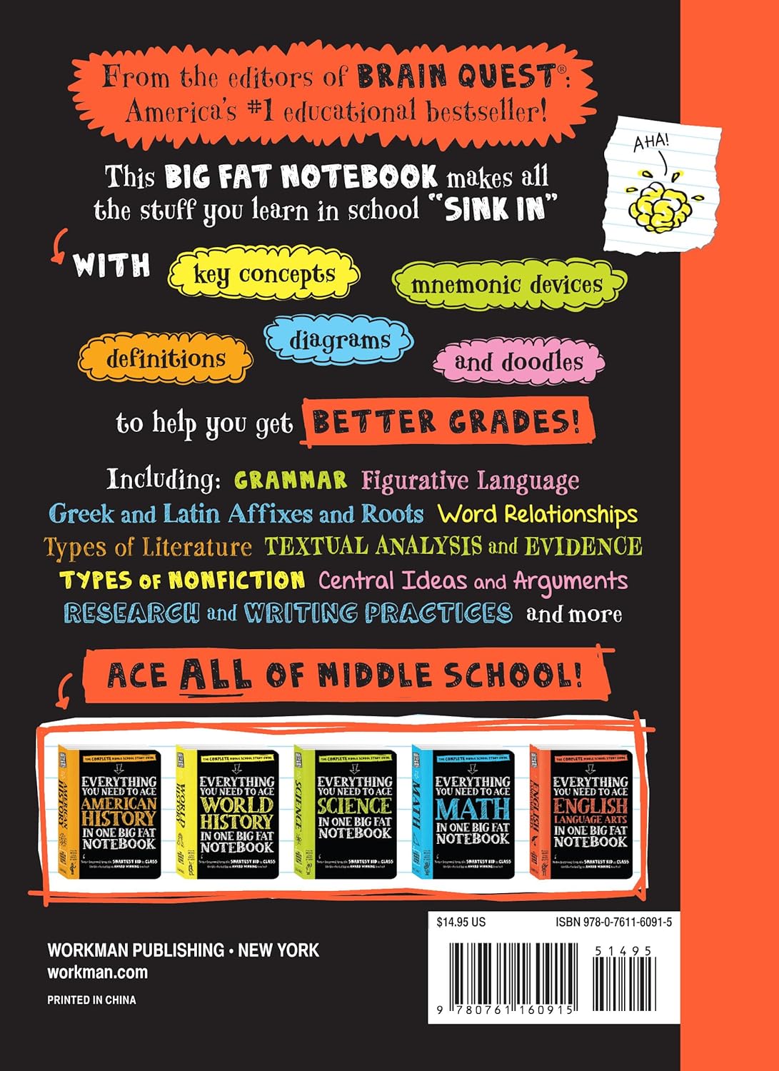 Everything You Need To Ace English Language Arts In One Big Fat Notebook